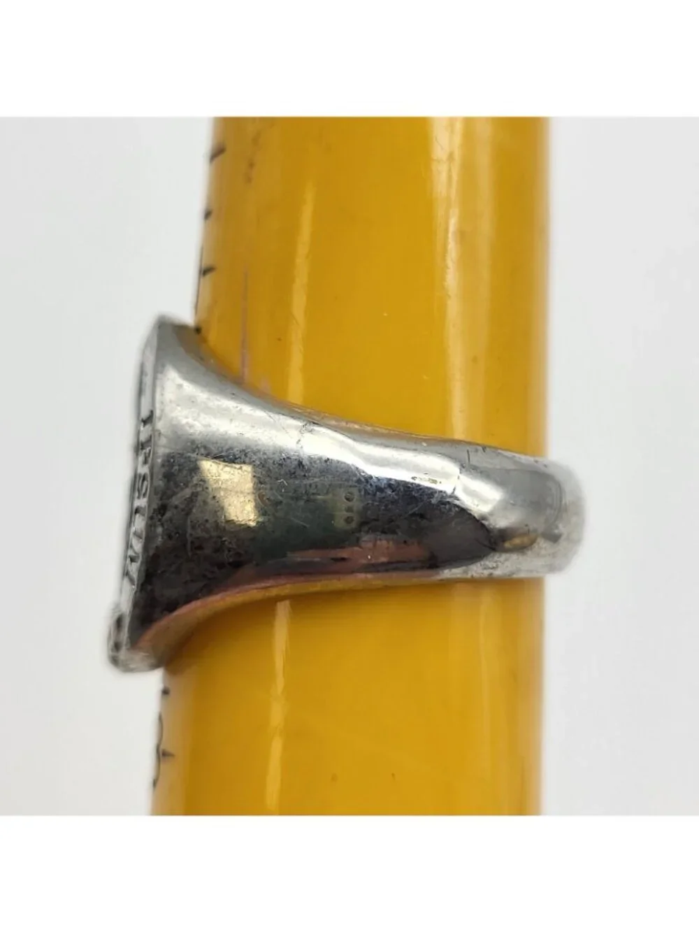 Nosce Te Ipsum Know Thyself Ring Stainless Steel Enamel sz 12 Signet